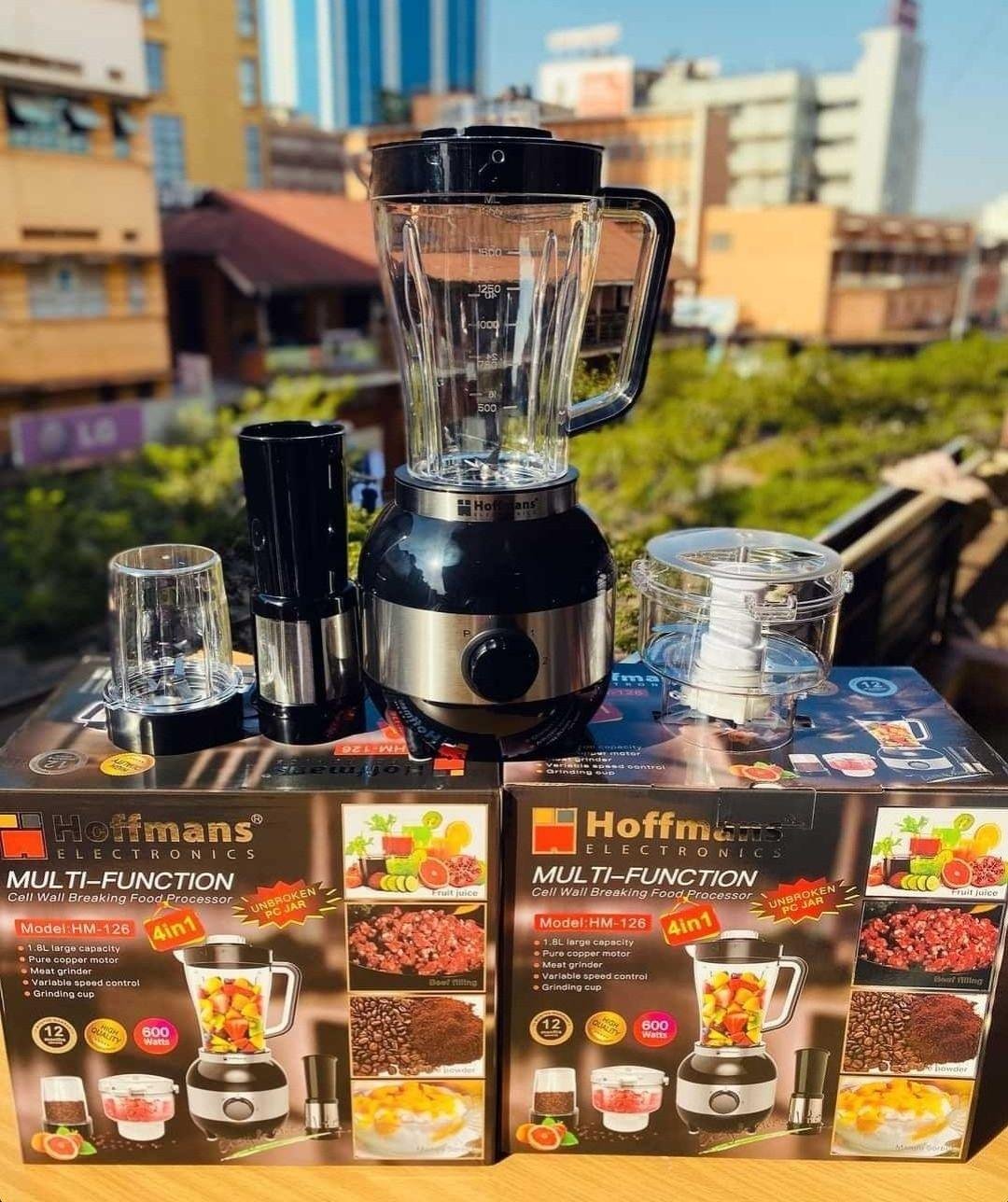 Hoffmans 4-in-1 Multi-Function Blender & Food Processor – 600W