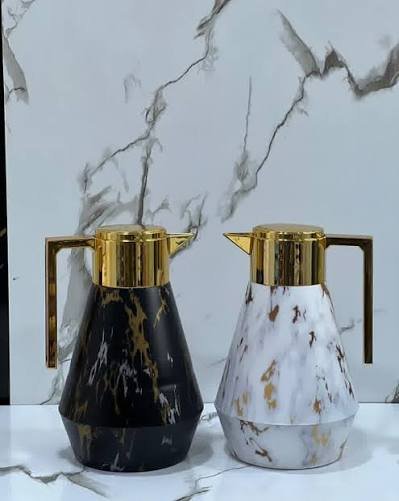 Marble & Gold Vacuum Flask