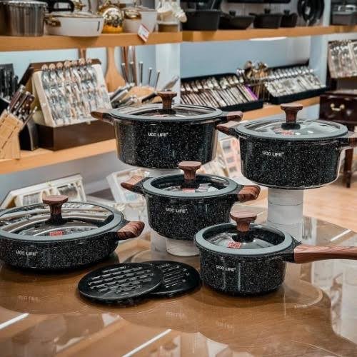 UCC Life Granite Cookware Set (6 Pieces)
