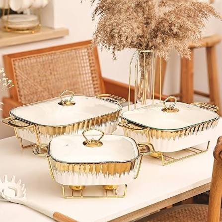 Rectangular Casserole with Lid (Chafing Dish)