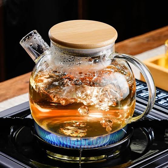 Elegant Glass Teapot with Infuser and Woven Handle