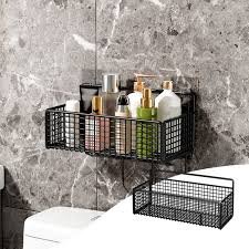 Black Metal Mesh Hanging Storage Basket