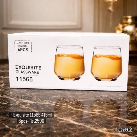 Exquisite Glassware Set (6 Pieces)
