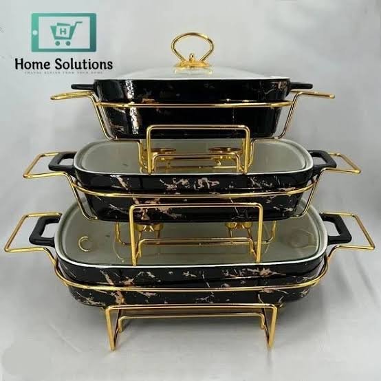 Rectangular Casserole with Lid (Chafing Dish)